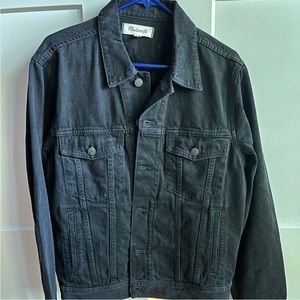 Madewell Men’s Black Denim Jacket- Large